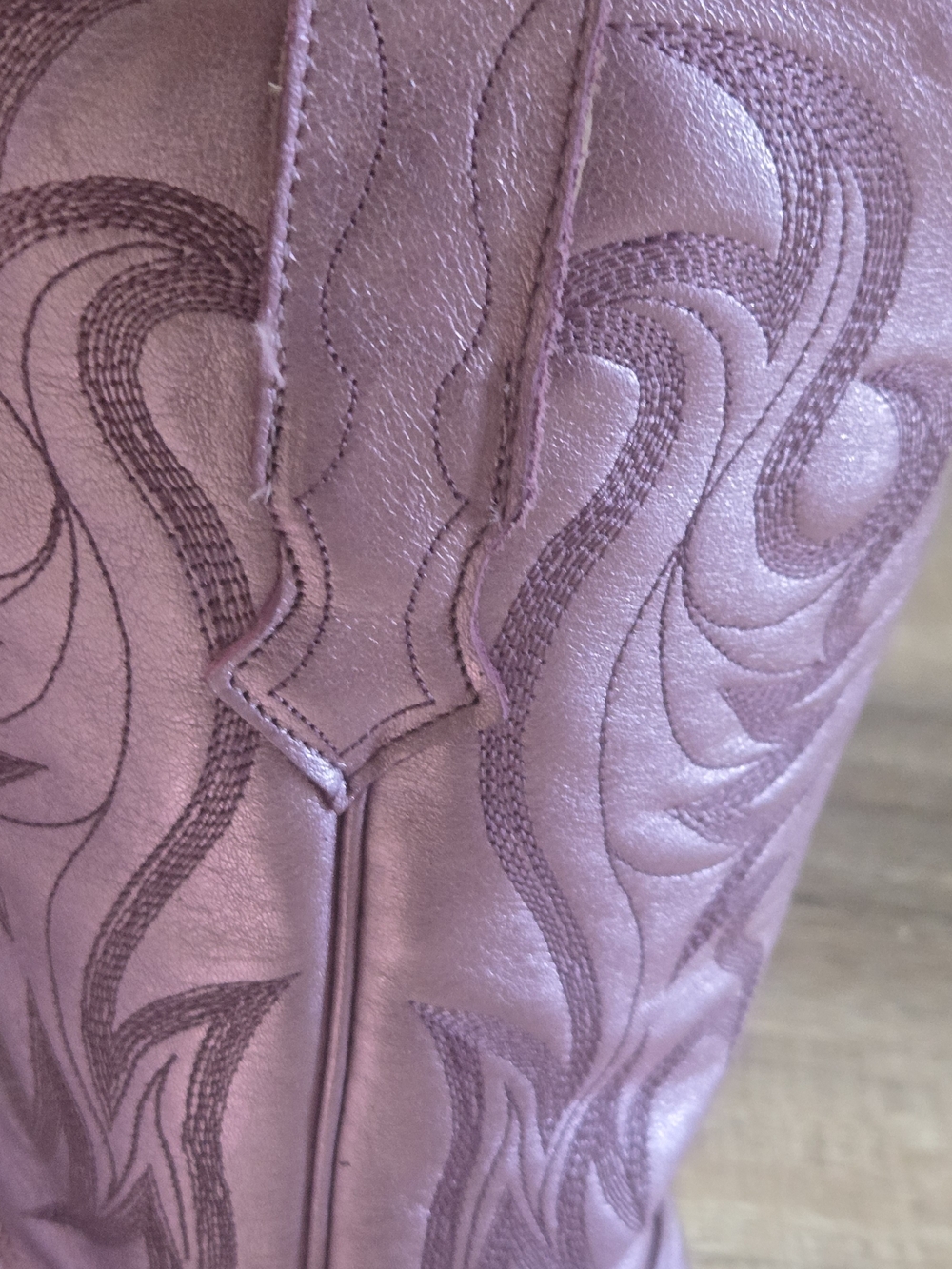 Idyllwind Women's Metallic Pink Leather Western Boot - Snip Toe Size 8.5 B - Picture 6 of 12